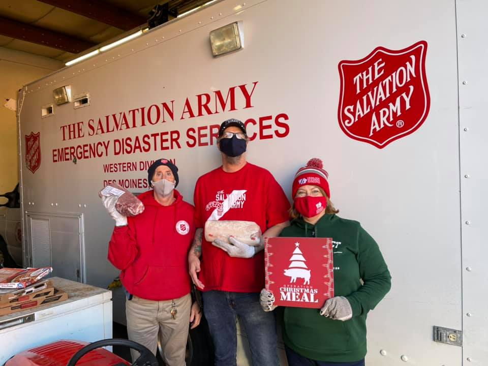 Salvation Army Receives Operation Christmas Meal Donation Iowa Select